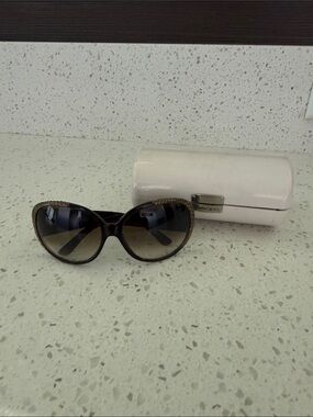 Jimmy Choo Oversized Snakeskin Sunglasses with Case_Exotic Sunnies